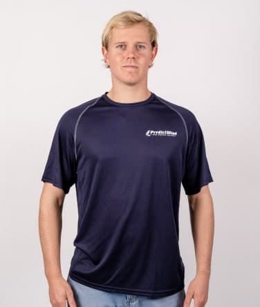 Person wearing PredictWind merchandise
